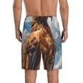 thumbnail image 5 of Salouo Blue Sky White Cloud Eagle Pattern Men's Sleep Pajama Shorts,Pajama Bottoms Elastic Waistband Sleep Pajama Short PJ Shorts for Men -4X-Large, 5 of 6