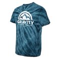 thumbnail image 2 of Camiseta de logotipo grande de Gravity Outdoor Co. Mens Tiele Tiele Tiele - Logotipo blanco - Navy - Grande Gravity Outdoor Co. Camiseta de manga corta, 2 of 2