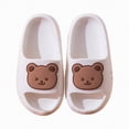 thumbnail image 3 of TOWED22 Slides For Kids,Boys Girls Sandals, Toddler Arch Support Slippers For House Shower Beach Non-Slip(White,2), 3 of 7