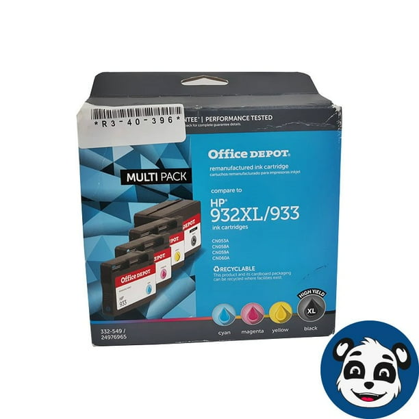Office Depot for HP 932XL / 933 Remanufactured HighYield Black/Tri