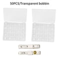 thumbnail image 1 of Máquina de coser de plástico Bobinas Bobinas transparentes Kit de cinta métrica con estuche de almacenamiento Inevent HA8847-00B, 1 of 6