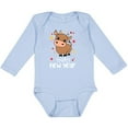 thumbnail image 3 of Inktastic Happy New Year Cute Ox Boys or Girls Long Sleeve Baby Bodysuit, 3 of 5