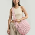 thumbnail image 3 of CNV Quilted Tote Bag Large Carryall Puffer Shoulder Bag Lightweight Padding Hobo Bag, 3 of 12