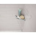 thumbnail image 5 of Delta 8-1/2 in. L Polished Chrome Stainless Steel Corner Shelf with Assist Bar, 5 of 6