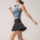 thumbnail image 3 of Gibobby ganchos para faldas con pinzas Faldas de cintura alta para correr de para mujer, faldas plisadas deportivas con bolsillos(Negro， XXL), 3 of 4