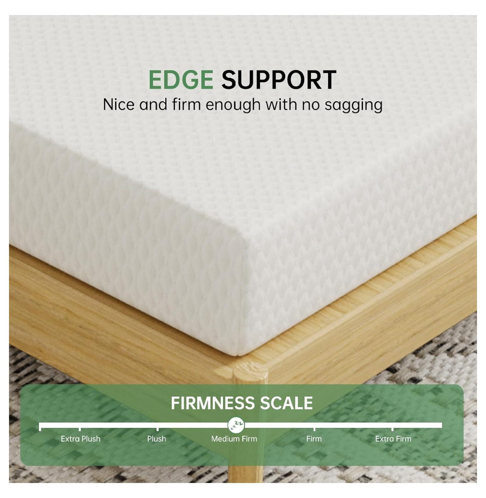 6 Inch Twin XL Memory Foam Mattress in a Box with Breathable Cover Medium Firm Twin Bed Mattress for Bunk Bed, Trundle Bed, Certified