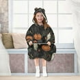 thumbnail image 7 of FORMRS Wearable Blanket Hoodie with Sleeves for Kids Cozy Flannel Sweatshirt, Autumn Ghost Pattern, 7 of 7
