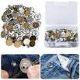 thumbnail image 2 of 40 Sets 17mm Jeans Button Kit Replacement Metal Snap Button For Denims, Jeans, Jackets With Plastic Storage Box, 4 Styles, 2 of 5