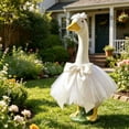 thumbnail image 3 of 23 Inch Porch Goose Clothing Set,Puffy Skirt Goose Outfit for White Goose Statue,Decorative Garden Lawn Yard Goose Clothes for Seasonal Home Porch Display, 3 of 6