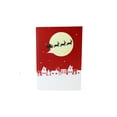 thumbnail image 4 of Santa Claus Lying Down 3D Pop Up Greeting Card Handmade Laser Cut Christmas Holiday, 4 of 7