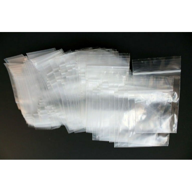 100 2 x 3 Clear Reclosable Zip Seal Bag Plastic 2 Mil Lock Bags Jewelry  Zipper