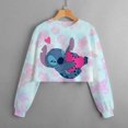 thumbnail image 1 of Otoño e Invierno nuevo Disney Stitch niñas suéter corto estampado cuello redondo ropa informal de dibujos animados para niños top160 cómodo heqiyong CONDUJO, 1 of 2