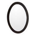 thumbnail image 1 of Miroir Ovale en Bois de Noyer de Sable, 1 of 1