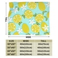 thumbnail image 4 of XMXY Fleece Throw Blanket for Couch, Cartoon Lemon Green Lightweight Plush Fuzzy Cozy Soft Bed Blankets and Throws for Sofa, 50"x40" inches, 4 of 8
