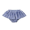 thumbnail image 3 of Styles I Love Infant Baby Girl Denim Ruffle Top and Checkered Skirt with Headband 3pcs Cotton Outfit (70/0-3 Months), 3 of 4