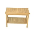 thumbnail image 2 of Grade-A Teak Wood Perth Shower Seat 24" Outdoor Patio Stool Bench, 2 of 4
