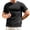 Black, variant on Men's T-Shirts Short Sleeve Stretch Crewneck Textured Plain T Shirts Summer Casual Tees