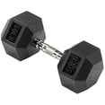 thumbnail image 2 of (2 pack) BalanceFrom Rubber Encased Hex Dumbbell, 50LBs, Single, 2 of 12