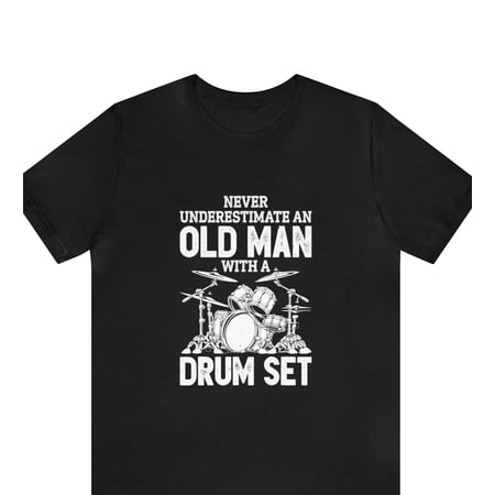 Drums T-Shirt Drummer Gift Drum Lover Gift Gift for Drum Player Music Lover Drumming Rock Birthday Gift Mens Top Christmas