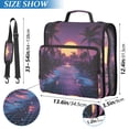 thumbnail image 2 of FORMRS Zipper Binder with Shoulder Strap 2-inch Ring 500 Sheet Capacity File Bag, Blue Neon Road, 2 of 5