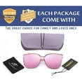 thumbnail image 4 of FEISEDY Retro Square Polarized Sunglasses Women Men Oversized Vintage Shades B2600, 4 of 14