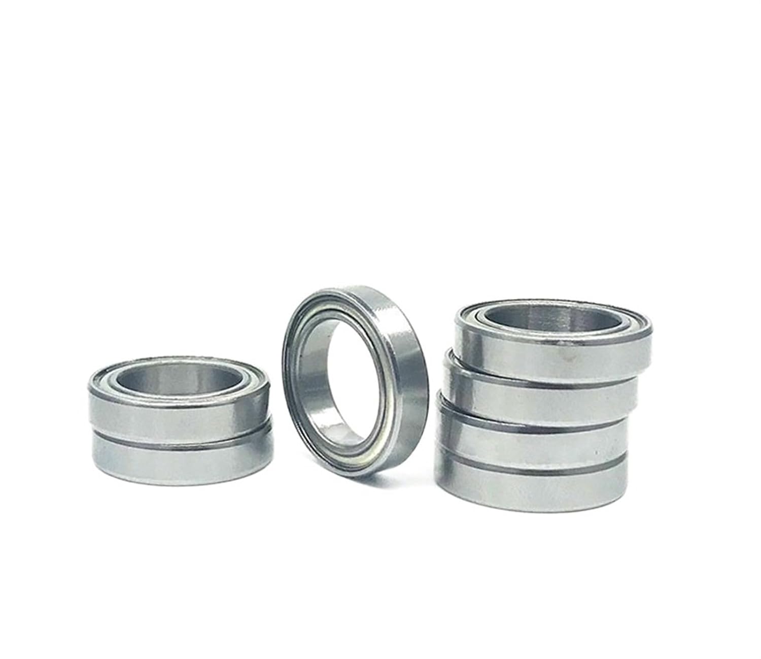 Bimetal Seal Shield Micro deep Groove Bearing 100PCS 6701ZZ 12x18x4mm Thin Section Ball Bearings