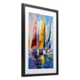 thumbnail image 3 of Stupell Industries Colorful Sails Regatta Black Framed Print Under Glass, design by LSR Design Studio, 23 x 17, 3 of 10