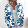 thumbnail image 2 of ZQUUVOU Women's Shirts Casual Floral Printed Knitted Cardigan Button Up Jacket (Multicolor,M), 2 of 5