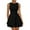 Black, variant on Women's Sexy Backless Satin Maxi Dress V-Neck Spaghetti Strap Graduation Evening Gown