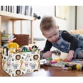thumbnail image 2 of DDBASKET Rectangular Kids Basket Animals Storage Baskets Cute Basket Toy Storage Bin Zoo Room Decor for Home(Zoo), 2 of 7