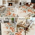 thumbnail image 5 of Large Area Rugs for Living Room Bedroom, Vintage Leaves 8'x10' Rug Washable Carpet Runner Indoor Outdoor, Summer Botanical Pastoral Watercolor Rustic Non Slip Floor Mats Rug for Kitchen, Patio, 5 of 8
