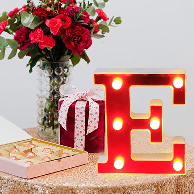 Texiao Desktop Decor Fashion LED Subtitle Lamp LED Lamp Life Is Long Long Term Use Without Heat. Get The Best Decorative Effect LED Letter Lights Light Up Plastic Letters Standing Hanging Decoration
