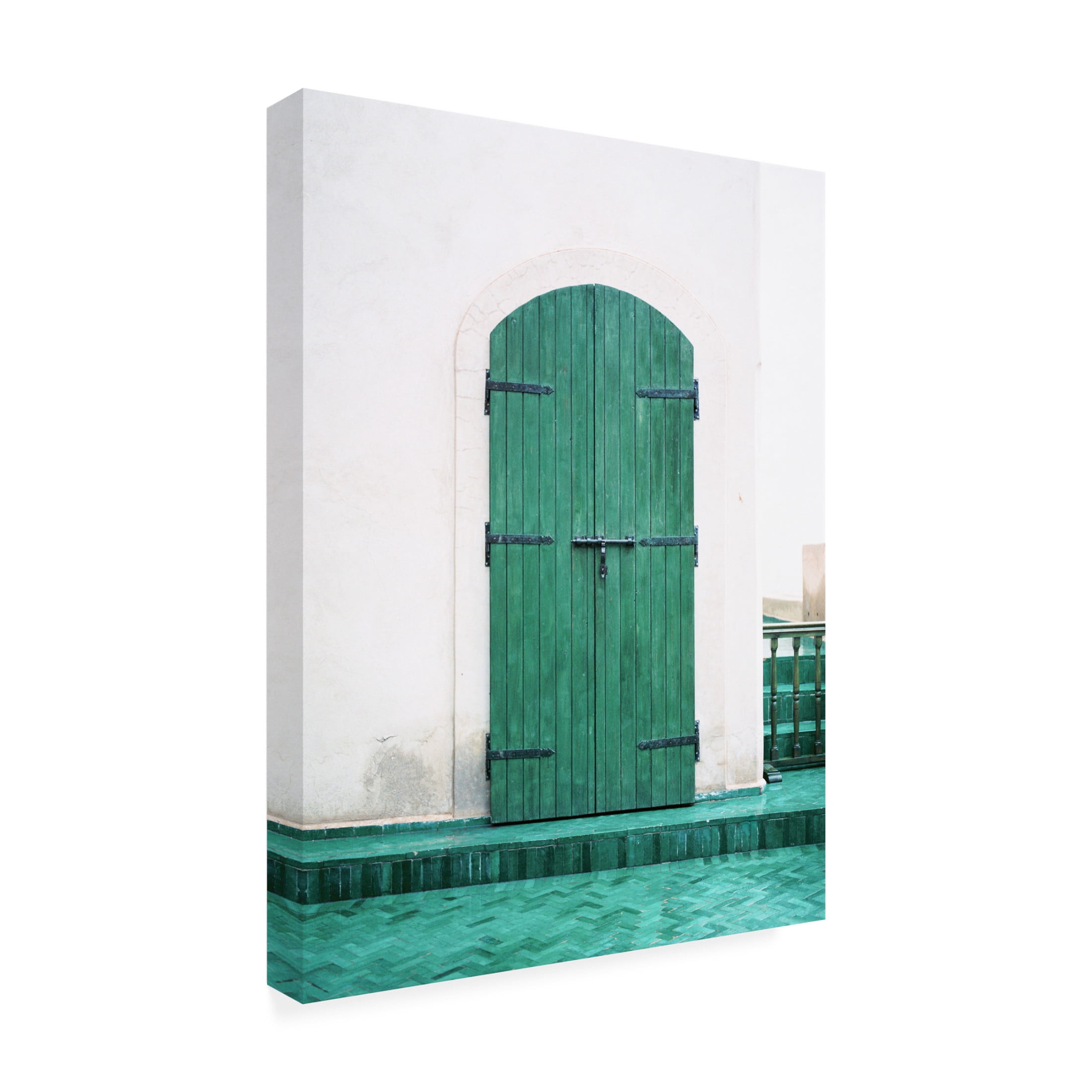 Trademark Fine Art Raisa Zwart  Marrakesh Green Door Canvas Wall Art
