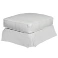 thumbnail image 4 of Sunset Trading Horizon Slipcovered Ottoman in Warm White Fabric, 4 of 6
