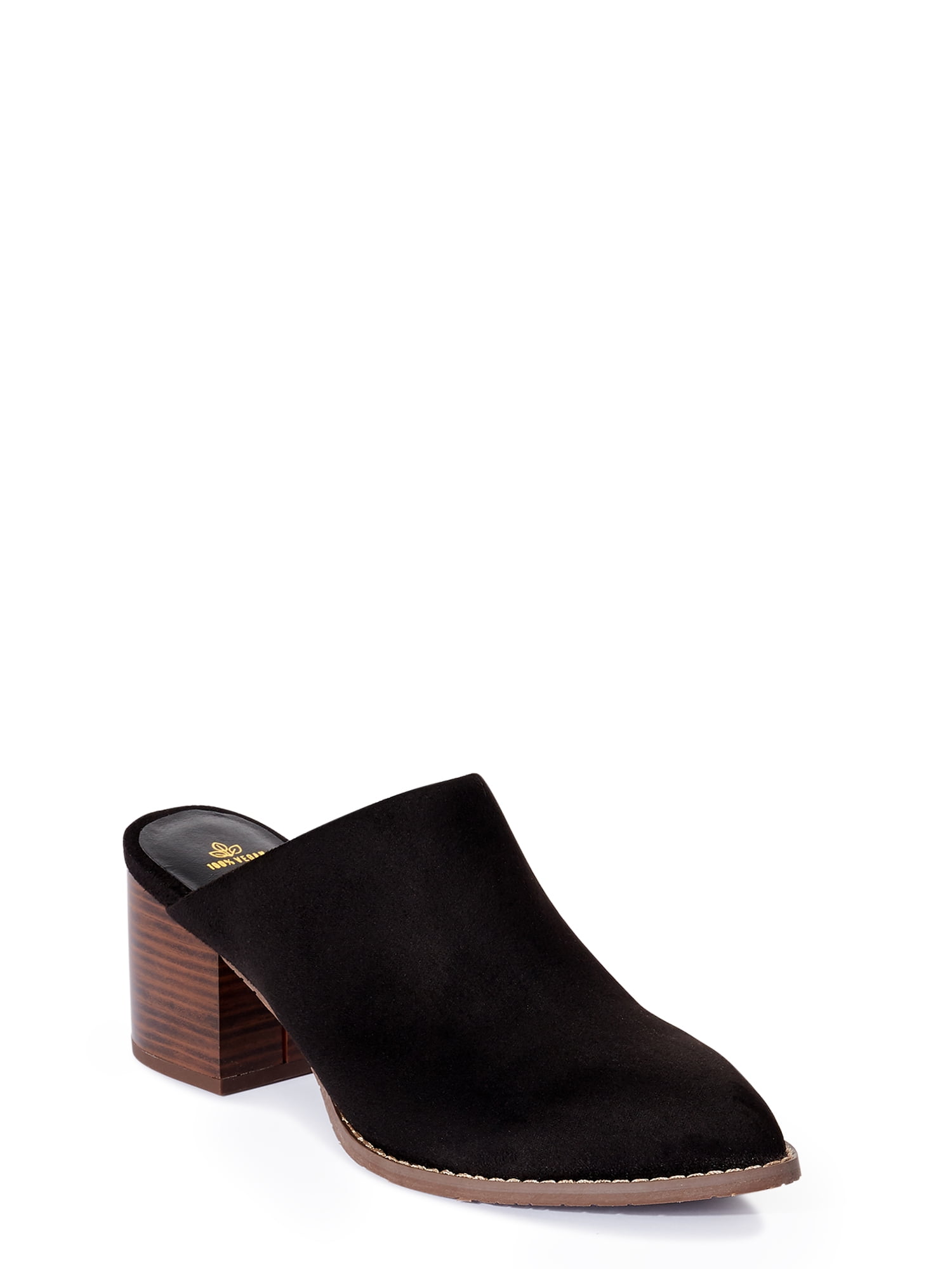 chunky heel mules
