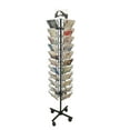 thumbnail image 3 of Used. 8" Wide Pocket (Fits 7x5", 44 Pockets) Horizontal Greeting Card Display Spinning Greeting Holiday Card Rack Floor Stand. Pocket Size: 8"Wide X 7.5+"High, 44 Pockets. 11712-BLACK, 3 of 5