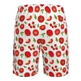 thumbnail image 6 of Kdxio Fresh Red Tomato Pattern Mens Casual Shorts - Drawstring Summer Beach Sports Shorts for Men, 6 of 9
