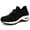 Black/White, variant on Women's Walking Shoes Sock Sneakers - Mesh Air Cushion Lady Girls Modern Jazz Dance Easy Shoes Platform Loafers