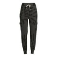 thumbnail image 5 of No Boundaries Juniors' French Terry Cargo Jogger Pants, 5 of 5