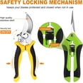 thumbnail image 4 of 3 Packs Pruning Shears for Gardening Stainless Steel Blades, Handheld Pruners Set for Plant Lovers, Sharp Gardening Scissors for Flower Plants, Flowers, Fruits Trees,Gardening Clippers Tools Gift, 4 of 7