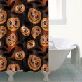 thumbnail image 4 of Sugar Skull Pumpkins Halloween Pattern Shower Curtain 72"x84" ,Bathroom Decorative Shower Curtains Set with 12 Hooks,Modern Waterproof Washable Shower Curtain, 4 of 6