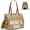 Khaki M, variant on Mom‘s Diaper Bag 4 in 1 Diaper Baby Tote, Hospital Bag for Labor & Delivery, Large Waterproof Baby Travel Weekender with 3 Insulated Pockets, Khaki