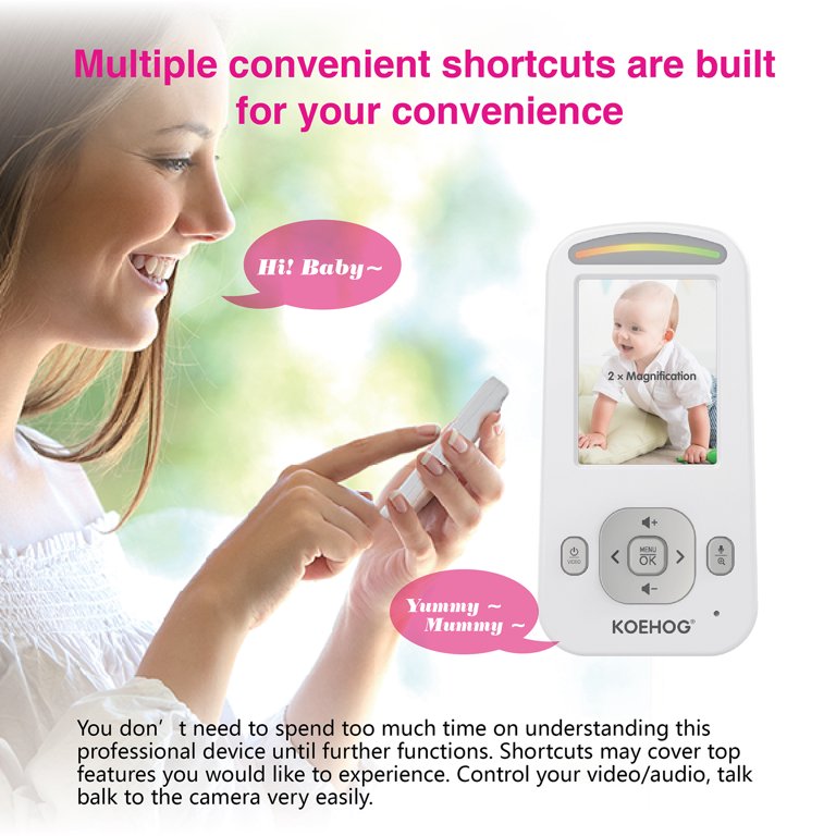 Baby video monitor with wifi 2024 and handheld