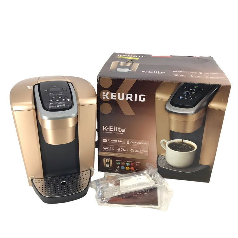 Keurig K-elite Single-serve K-cup Pod Coffee Maker With Iced Coffee Setting  - Gold : Target