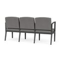 thumbnail image 3 of Amherst Steel Reception 3 Seat Tandem Seating / Charcoal Steel / Light Gray, 3 of 3