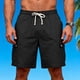 thumbnail image 1 of Ceisia Men's Relaxed Fit Linen-Look Cargo Shorts with Multi-Pocket & Elastic Drawstring Waist Gifts, 1 of 9