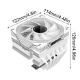 thumbnail image 5 of CPU Coolers ARGB Air Cooling Fan CPU Coolers 6 Coppers Heat Pipes Air Heatsink Tower Radiators for Desktop Case Compute, 5 of 8