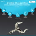 thumbnail image 4 of Marine City une Paire 316 en Acier Inoxydable Robuste 1-3/4 Pouces Rowlock/Oarlock, 4 of 7