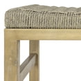 thumbnail image 5 of JONATHAN Y Armand Coastal Acacia Wood Backless Outdoor Bar Stools with Woven Rope Seat, Set of 2 for Patio, Kitchen and Backyard, Light Teak and Ivory BSL1201A-SET2, 5 of 8
