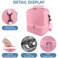 thumbnail image 6 of Insulated Lunch Bags for Women Men with Adjustable Shoulder Strap,AILKIN Large Lunch Box Tote Leakproof Cooler Reusable Double Deck Thermal Lunch Bags for Women,Adults,Work,Picnic,Pink, 6 of 7